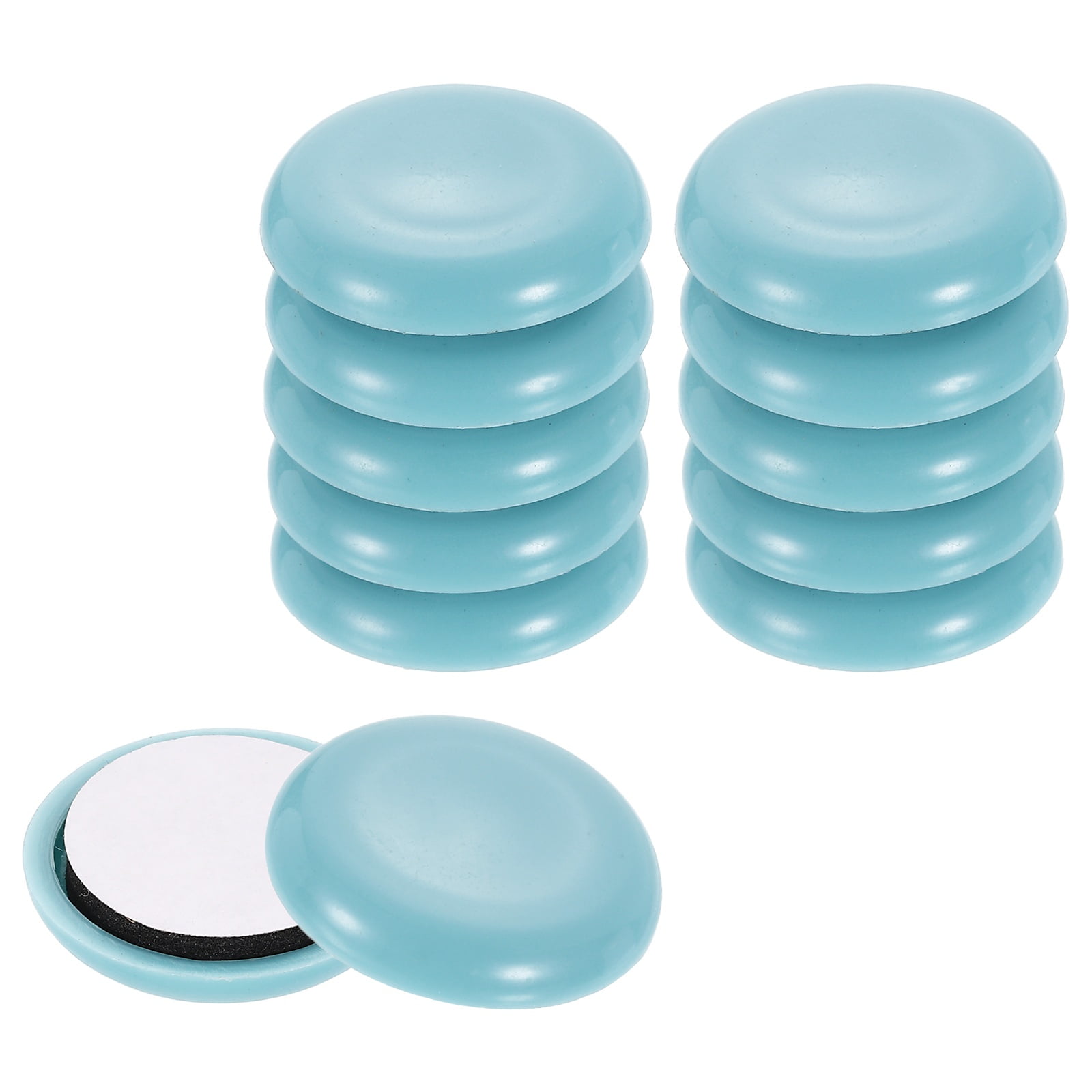 Prime-Line MP75221 Furniture Sliders 4-Pack - 2-1/8 Inch Round Adhesive Tan Hard Plastic