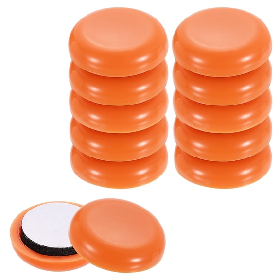 12Pack Furniture Sliders, 7/8 Inch Round Adhesive Furniture Moving Pad, Orange