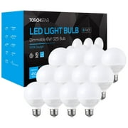 12Pack G25 LED Globe Bulb, 5000K Daylight, E26 Base, Ideal for Bathroom Vanity or Mirror, Dimmable