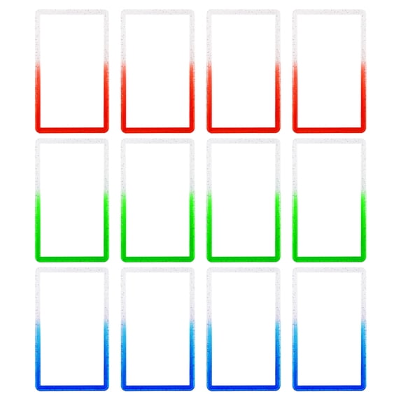 12Pack Gradient Colors TPU Slab Protector Bumper Guard for PSA Graded Card Only - STACKABLE