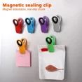thumbnail image 1 of 12Pack Magnetic Chip Bag Clips – Snack Seal Clamps W/ Fridge Magnet Food Storage, 1 of 6