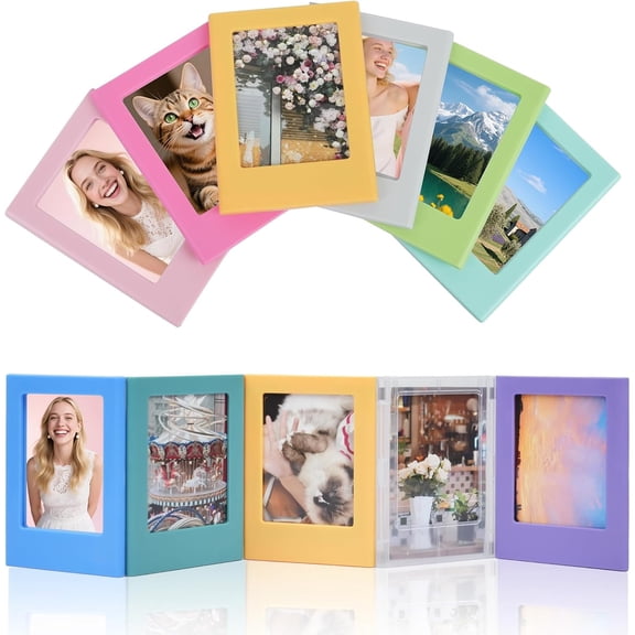 12Pack Magnetic Picture Frame, Mini Picture Magnets 2.5x3.5 inches Picture Frame for Refrigerator, Wallet Size Magnetic Photo Frames, Magnetic Photo Frames for Refrigerator, School, Office