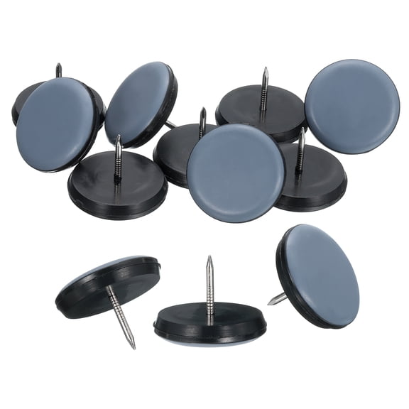 12Pack Nail on Furniture Sliders, 1-1/6"(30mm) Round Furniture Glides Sliders, Chair Furniture Glides Pads, Chair Leg Protector Pads Furniture Pads for Sofas, Cabinets, Light Blue