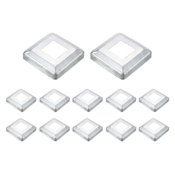 12Pack Post Base Cover, 3.25x3.25 Metal Integral Style Post Skirt Porch Column Wrap(1.4x1.4)