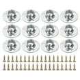 thumbnail image 1 of 12Pack Round Base T-Nuts, M10 3 Holes Iron Plate Nut, 8.2mm Height, Silver, 1 of 7
