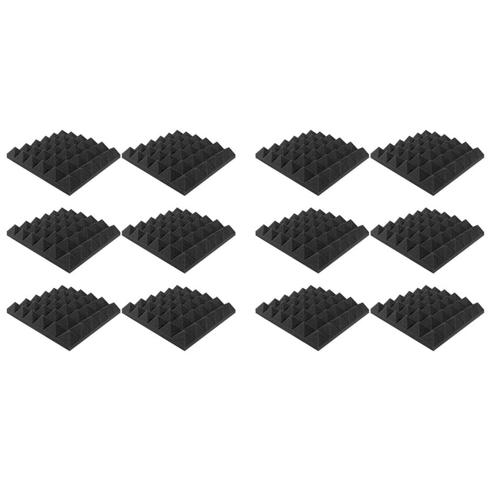 Recorder Sound Proof 12Pack Self Adhesive Soundproof Wall Panels 2x12x12Inch Sound Proof ...
