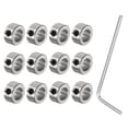 thumbnail image 1 of 12Pack Set Screw Shaft Collars 8mm ID Gear Stopper Wheel Collar with Hex Wrench, 1 of 5