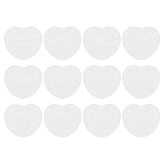 12Pack Urinal Screen Deodorizer, Anti-Splash Anti-Clogging Urinal Cakes, White