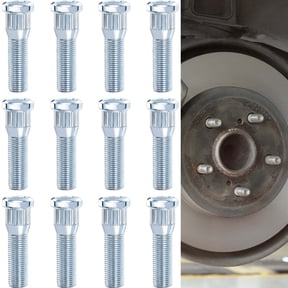12Pack Wheel Stud 1/2"-20 UNF Thread For Trailer for Lippert Axles 3500 lb for 4400 lb Dexter Trailer Axles | Size 0.617" Spline | 0.77" Head | 2.2" Length| Heavy Duty Wheel Bolts