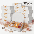 thumbnail image 1 of 12Pack White Gift Boxes with Lids, 12×9.8×3.1 Inch Gift Box with Ribbon, Elegant Bridesmaid Proposal Box for Wedding, Birthday, Party, Christmas, Bridesmaid, Graduation, 1 of 8