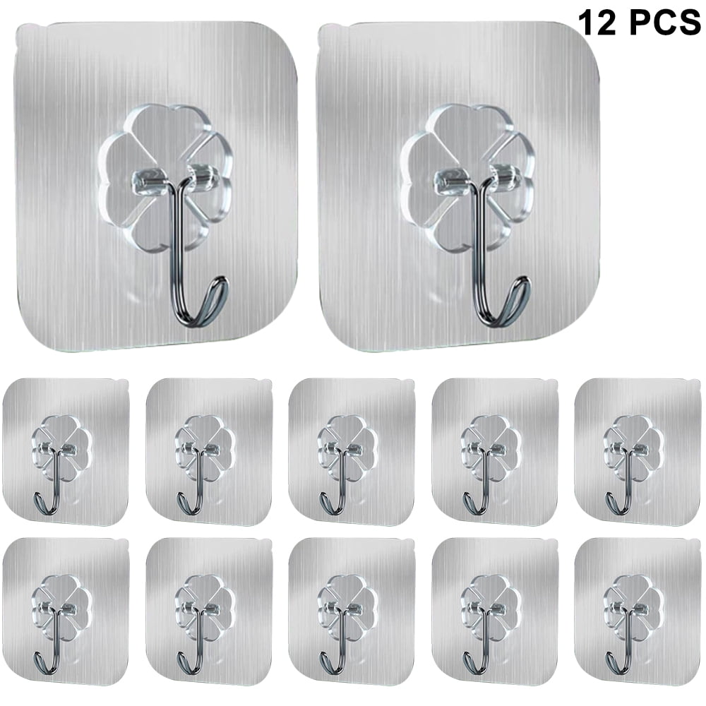 12 PCS No Drilling Required Ceiling Hooks Suspension, Wall Hooks