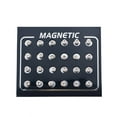 thumbnail image 1 of 12Pairs/Set Unisex Rhinestone Inlaid Magnetic Stud Earrings Non Piercing Jewelry, 1 of 7