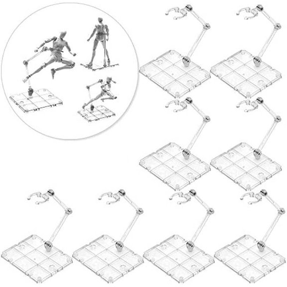 12Pc HG144 Adjustable Action Figure Display Holder Base Doll Model Support Stand