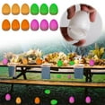 thumbnail image 1 of 12Pc Light Up Easter Eggs Table Decor, Farmhouse Rustic Easter Eggs Desktop Party Supplies Gift for Woman Easter Party Easter Decor Outdoor,Warm white+yellow+pink+green x3, 1 of 9