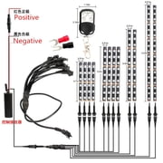 12Pc RGB LED Motorcycle Under Glow Light Strip Kit Decoration Lamp Universal 12V