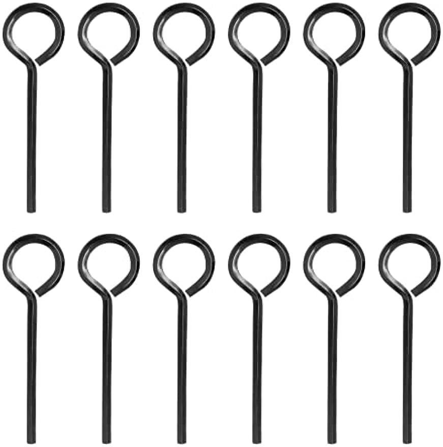 12Pcs 1/8" Hex Dogging Key Standard with Full Loop, Allen Wrench Door