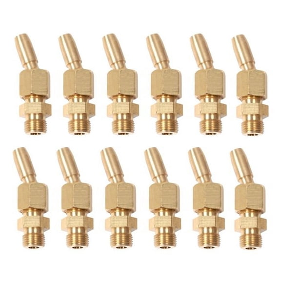 12Pcs 1/8inch Brass Gushing Sprays Water Fountain Nozzles Universal Water Curtain Nozzle Landscape Fountain Decoration