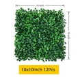 thumbnail image 1 of 12Pcs 10" x 10" Artificial Grass Wall Panels,UV Protected Greenery Garden Fence, High Density Privacy Hedge Screen Wall for Backyard,Green Square,Faux Boxwood Greenery Backdrop Patio, 1 of 5