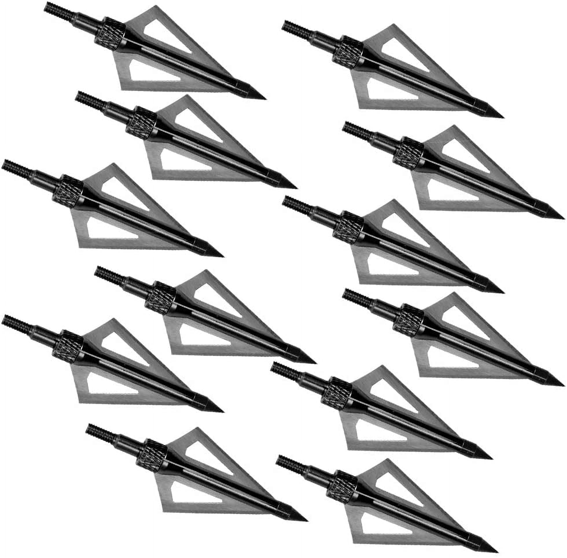 12x 125grain Hunting Broadheads Arrowheads Points Screw-in
