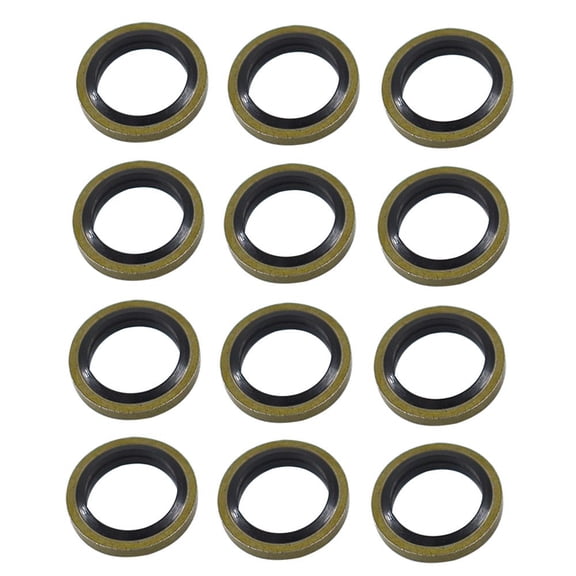 12Pcs 12mm 0.47" Seals Fuel Line Sealing Washer 3963983(12) for Cummins 12V 24V 5.9L 6.7L Engine