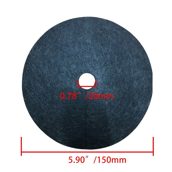 12Pcs 15-42cm Tree Protection Mulch Ring Non-Woven Cloth Weeding Barrier Gardening Plant Cover Reusable Protector Mat 5 Sizes (15 CM Outside)