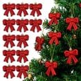 thumbnail image 1 of 12Pcs 2.36" Red Pink Bow Ornaments for Christmas Tree, 3D Coquette Bow Hanging Baubles for Christmas Tree, Wreath, Garland, Valentine's Day, Party Decor, 1 of 5