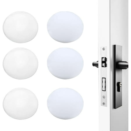 12Pcs 2 Style Door Knob Wall Shield with Anti-Collision Adhesive Clear 40~41x8~8.5mm 6pcs/style for Handmade