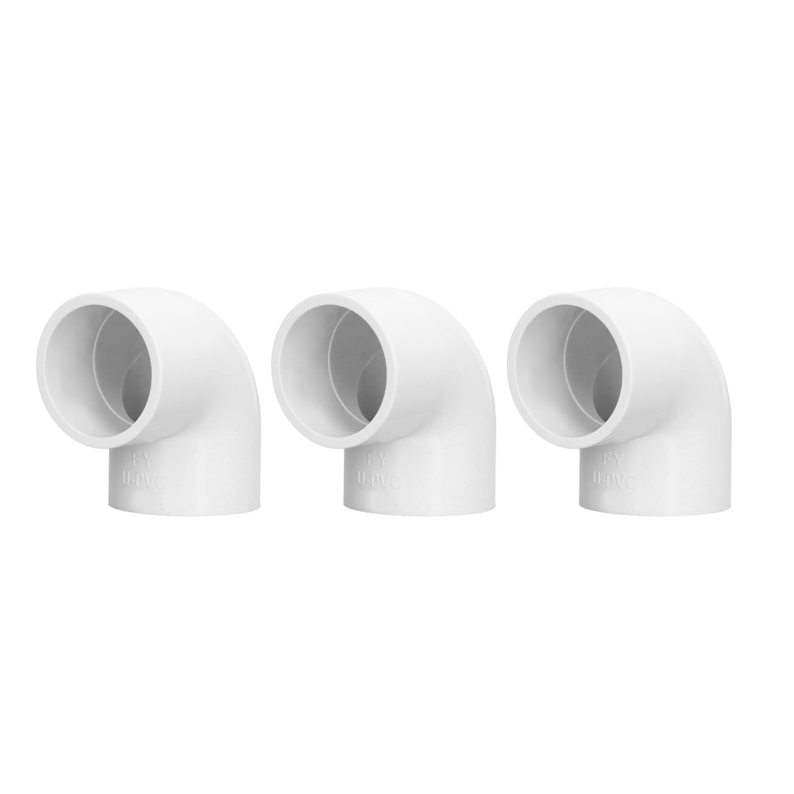 12Pcs 2 Way Pipe Fittings 90 Degree Water Supply Elbow PVC Plastic