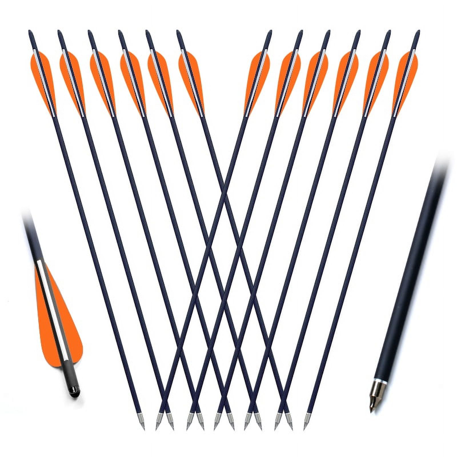 12-Pack 20-Inch Carbon Crossbow Bolts With 8.8mm Moon Nocks – Ready For Hunting