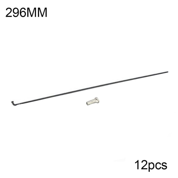 12Pcs 260-296mm Stainless Steel Bicycle Bike MTB Wheel Nipple Spokes Accessories-296mm