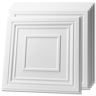 Armstrong Cortega Angled Tegular 2'x4' White 703B - Walmart.com