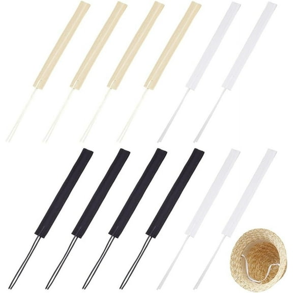 12Pcs 3 Colors Hat Size Reducer Liner 22.6x1.2inch Adjustable Hat Size Tape Fibre Bands Hat Sizer Insert Hat Sweatband for DIY Hats Caps Sewing Crafts Accessories 4Pcs/Color