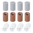 thumbnail image 1 of 12Pcs 3 Colors Silicone Anti-Collision Corner Drawer Bumpers Cabinet Handle Protection Round Silicone Cabinet Handle Corner Guards - Gray/White/Brown, 1 of 5