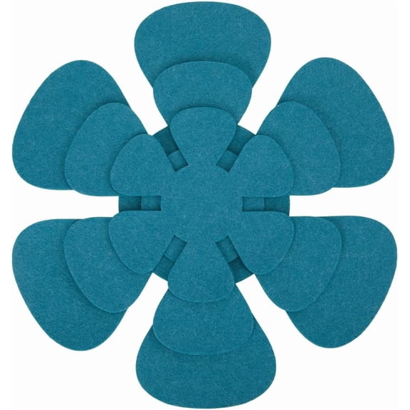12Pcs 3 Styles Pan Protector Pads Cookware Scratch Protectors Flower Teal Pot Pan Felt Soft Divider Separator Nonstick Mats for Avoid Scratching