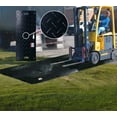 thumbnail image 1 of 12Pcs 3' x 6' Ground Protection Mats w/ 22 Pcs Single Connectors - Double Sided Diamond Plated Tread Design High Density Polyethylene Mat, Easily Supports 60 Ton Loads on Lawns, Dirt, 1 of 9