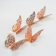 thumbnail image 1 of 12Pcs 3D Butterfly Wall Decal DIY Art Rose Gold Glitter Sticker for Kids Bedroom Living Room Home Party Decor Metallic Removable Decals Stickers Nursery Butterflies Paper Decorations Christmas Gift, 1 of 5