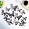 thumbnail image 1 of 12Pcs 3D Butterfly Wall Stickers, Shiny Black Removable Decals for Home Decor, DIY Wall Art for Bedroom Wedding Party Dorm, PVC, 1 of 2
