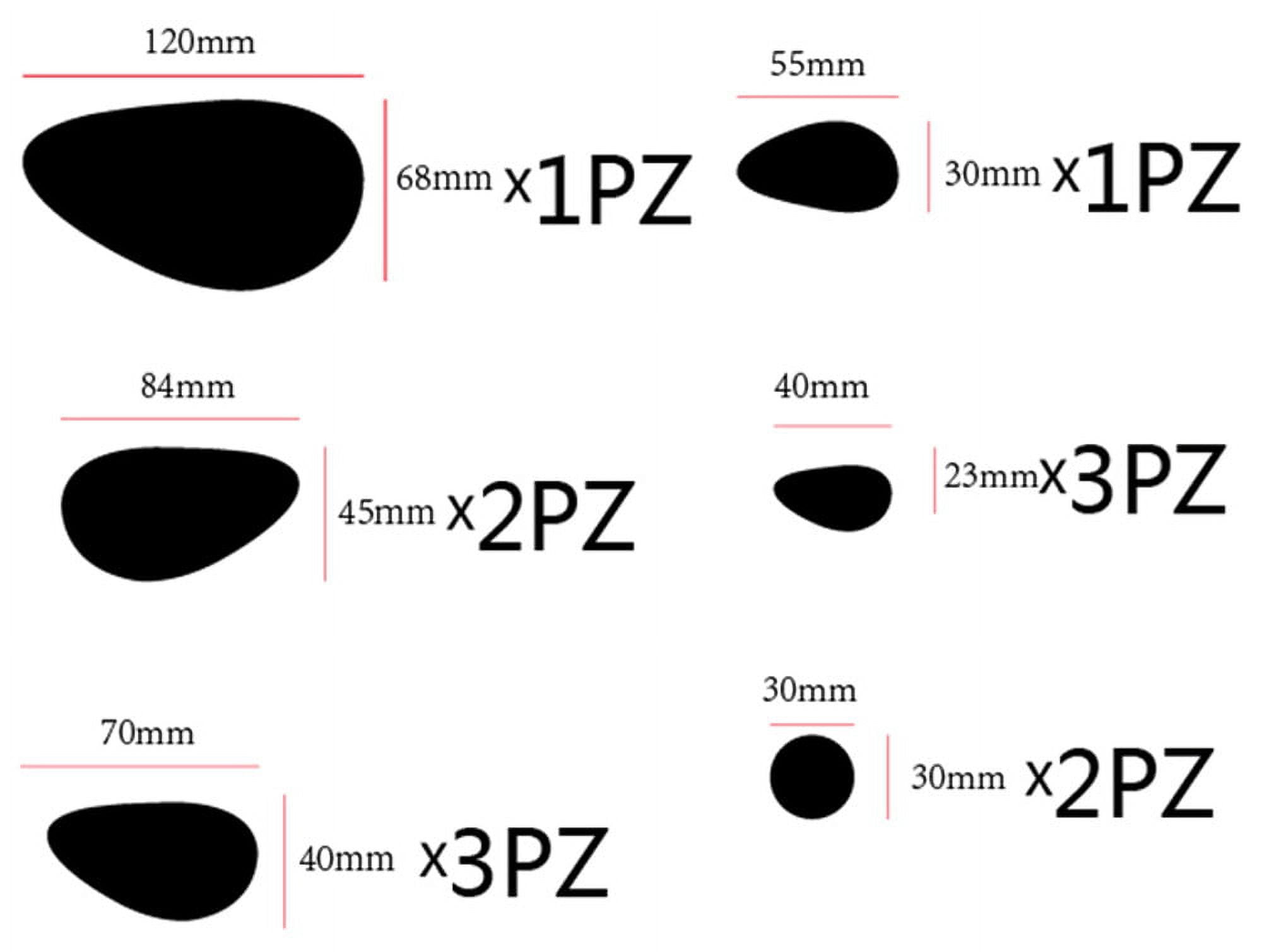 12Pcs 3D Mirror Removable Wall Sticker Decal Home Decor Art DIY JB2