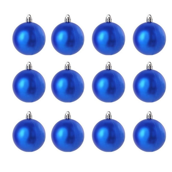 12Pcs 3cm Mini Electroplated Christmas Ball Ornaments, Multi-Color Shatterproof Plastic Decor, Hanging Baubles for Home & Commercial Xmas Tree Decor