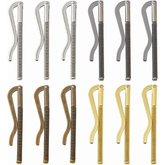 12Pcs 4 Colors Spring Money Clip 3.16inch/80.5mm Money Organizers Clip ...
