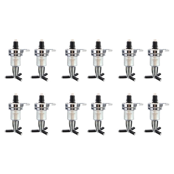 12Pcs 45Ml/1.5Oz Bar Butler Wall Mounted Replacement Nozzle Shot Dispenser for Revolving Liquor Bottle Holder