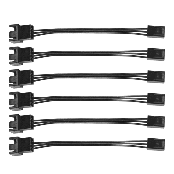 12Pcs 4Pin PWM To 3Pin Standard Fan Adapter Cable