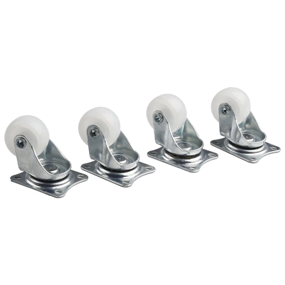 12Pcs 4Ps Casters Heavy Duty Furniture Casters With Rubber Mount Ball Bearing Wheel Heavy Trolley Wheel 360 Degrees Swivel Castor Smile Home