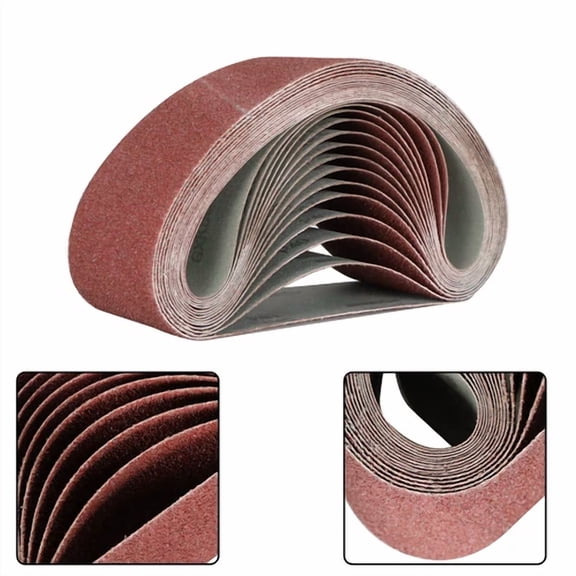 12Pcs 4X24" Sanding Belts 80 120 150 240 400 Us Grit Belt Sander Paper Sandpaper