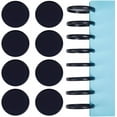 thumbnail image 1 of 12Pcs 53mm Book Binding Discs Black Plastic Round Transparent Binder Discs Discbound Expansion Discs Buckle Hoop Flexible Loose Leaf Binder Rings for Notebook Planner Documents, 1 of 9