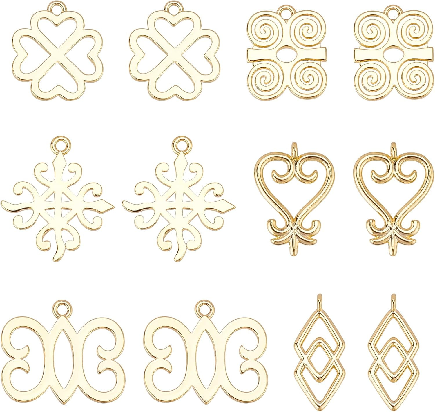 1000 Capsules Pour Perles Plaquées Or 18K - Fleur à Pétales Multiples 3x1mm