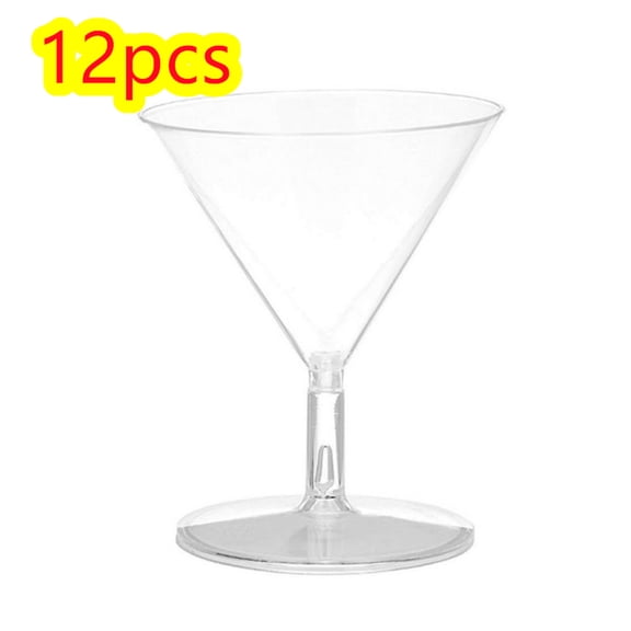 12Pcs 60Ml 2Oz Disposable Cocktail Glasses Mini Glasses Plastic