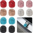 thumbnail image 1 of 12Pcs 6Colors Polymer Clay Rhinestone Bling Valve Stem Caps Universal Car Tire Valve Caps 15x14mm, 1 of 6