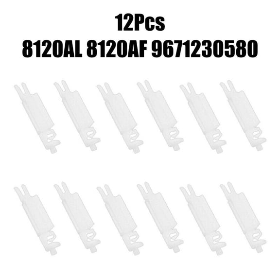 12Pcs 8120AL 8120AF Front Windshield Trim Strip Fixed Clamp Clips Car Clips Windshield Trim Strip Fastener Clip 9671230580