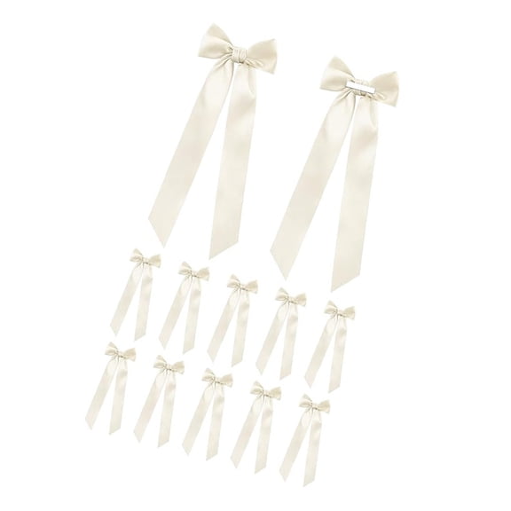 12Pcs Adhesive Ribbon Bowknot Candlestick Bowknot Ornament For Holder Wedding Bridals Shower Decoration Wrapping